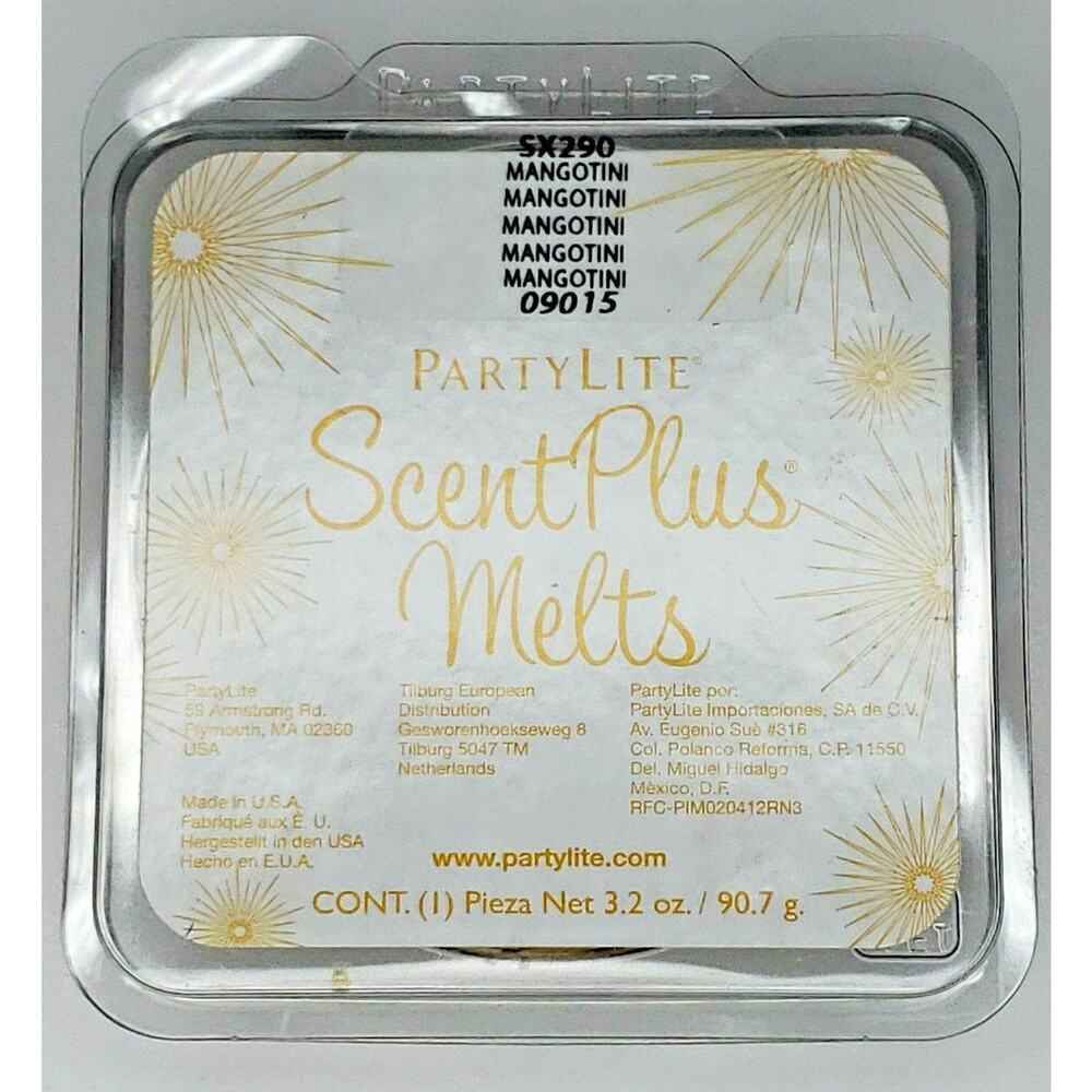 PartyLite Scent Plus Melts 9 pc Retired Scent Mangotini P7C/SX290 Bin 3